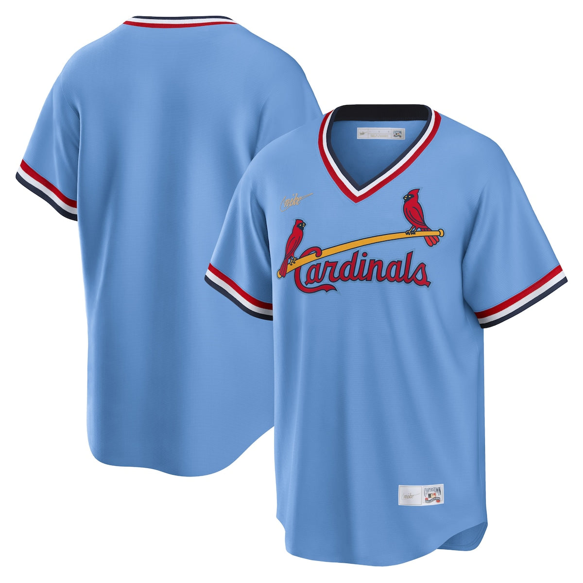Men's Nike Cardinals Road Cooperstown Team Jersey - Blue