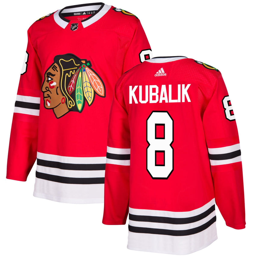 Dominik Kubalik Chicago Blackhawks Red Home Authentic Jersey by Adidas
