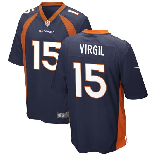 Jalen Virgil Denver Broncos Nike Alternate Game Jersey - Navy