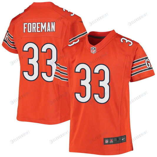 D£ªonta Foreman 33 Chicago Bears Youth Alternate Game Jersey - Orange