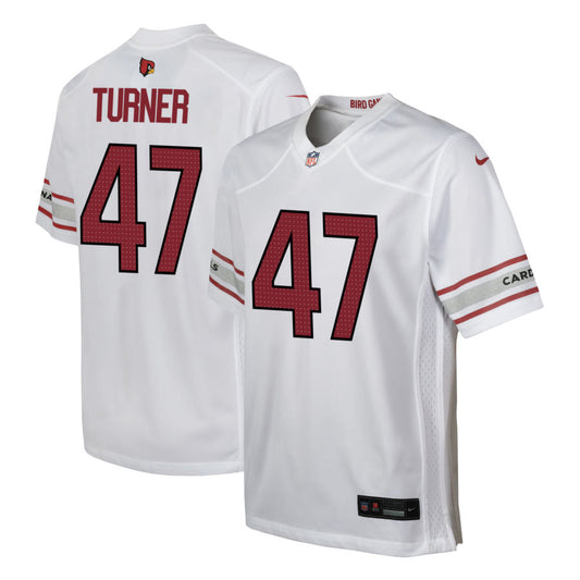 Ezekiel Turner  Arizona Cardinals Nike Youth Game Jersey - White