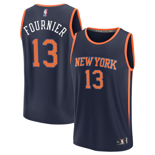 Evan Fournier  New York Knicks Fanatics Branded Fast Break Jersey - Navy - Statement Edition