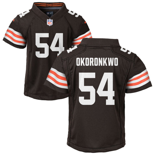 Ogbonnia Okoronkwo Nike Cleveland Browns Youth Game Jersey - Brown