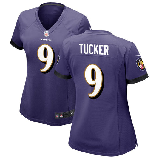 Justin Tucker Baltimore Ravens Nike Women's Game Jersey - Purple
