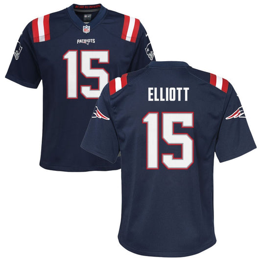 Ezekiel Elliott New England Patriots Nike Youth Game Jersey - Navy