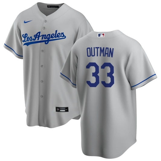 James Outman Los Angeles Dodgers Nike Road Replica Jersey - Gray