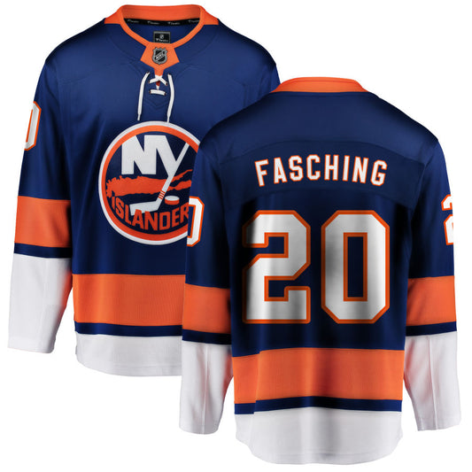 Hudson Fasching New York Islanders Fanatics Branded Home Breakaway Jersey - Blue