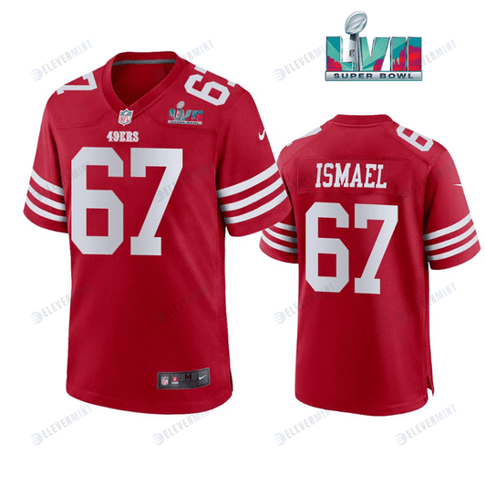 Keith Ismael 67 San Francisco 49Ers Super Bowl LVII Men Game Jersey