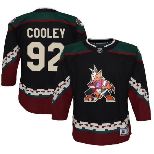 Logan Cooley Arizona Coyotes Youth 2021/22 Home Replica Jersey - Black