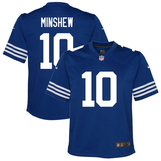 Gardner Minshew Indianapolis Colts Nike Youth Alternate Game Jersey - Royal