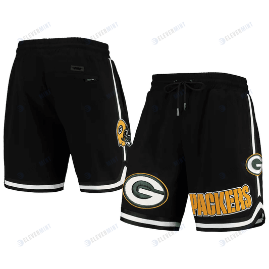 Green Bay Packers Team Standard Core Shorts - Black