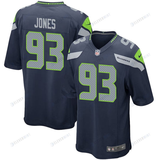 Dre¡¯mont Jones 93 Seattle Seahawks Game Men Jersey - College Navy