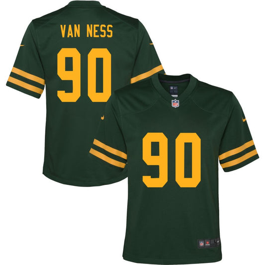 Lukas Van Ness Green Bay Packers Nike Youth Alternate Jersey - Green