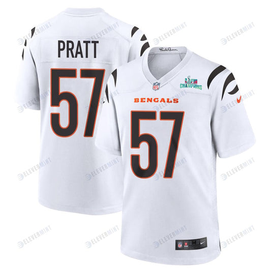 Germaine Pratt 57 Cincinnati Bengals Super Bowl LVII Champions Men Game Jersey - White