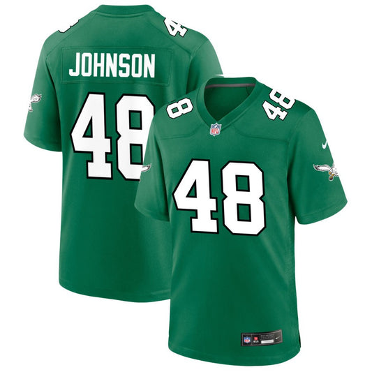Patrick Johnson Philadelphia Eagles Nike Alternate Game Jersey - Kelly Green