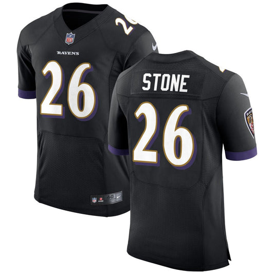 Geno Stone Baltimore Ravens Nike Speed Machine Elite Jersey - Black