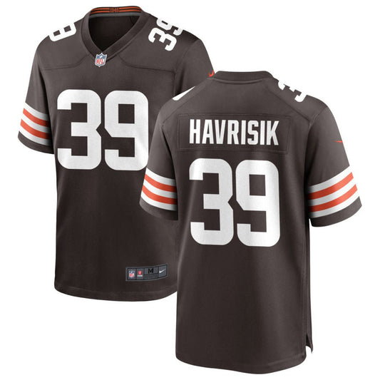 Lucas Havrisik Nike Cleveland Browns Game Jersey - Brown