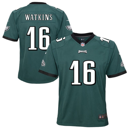 Quez Watkins Philadelphia Eagles Nike Youth Team Game Jersey - Midnight Green