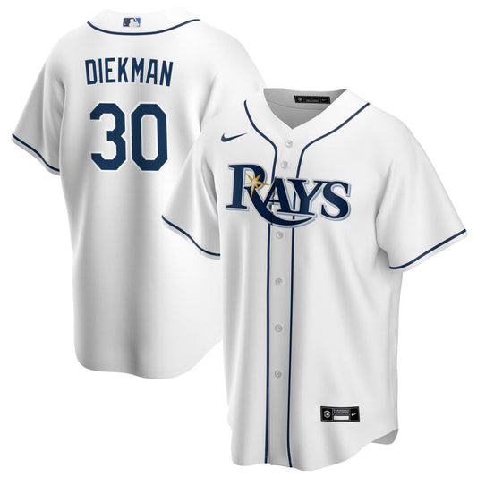 Jake Diekman Tampa Bay Rays Nike Home Replica Jersey - White
