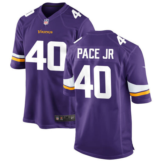Ivan Pace Jr Minnesota Vikings Nike Vapor Untouchable Elite Jersey - Purple
