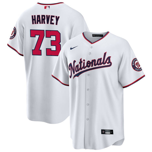 Hunter Harvey Washington Nationals Nike Replica Jersey - White