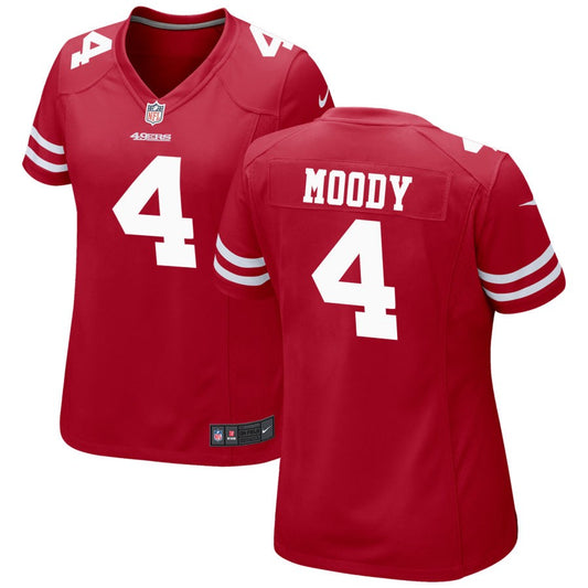 Jake Moody San Francisco 49ers Nike Women's Game Jersey - Scarlet