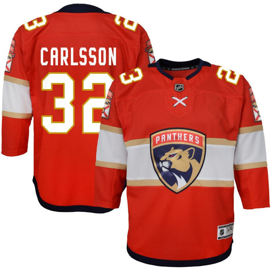 Lucas Carlsson Florida Panthers Youth Home Premier Jersey - Red