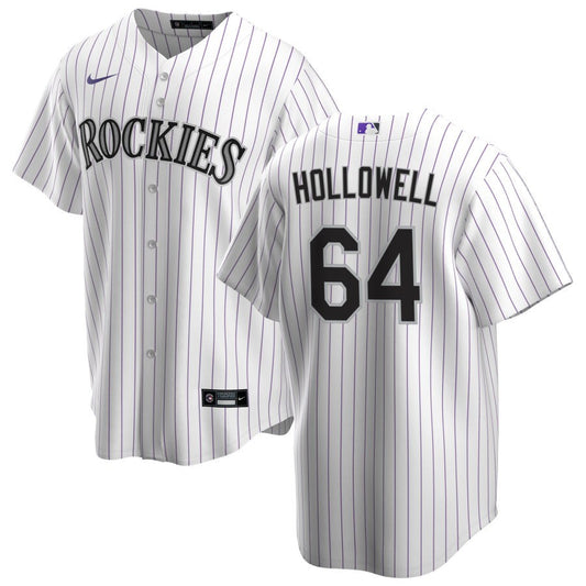 Gavin Hollowell Colorado Rockies Nike Home Replica Jersey - White