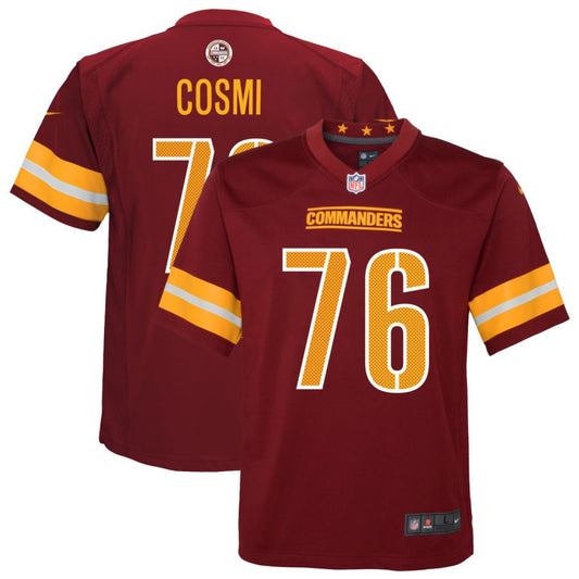 Sam Cosmi Washington Commanders Nike Youth Game Player Jersey - Burgundy