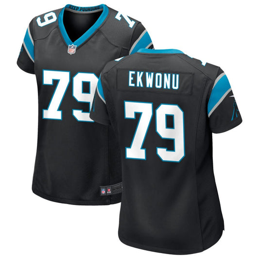 Ikem Ekwonu Carolina Panthers Nike Women's Game Jersey - Black