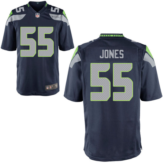 Dre'Mont Jones Seattle Seahawks Nike Youth Game Jersey - College Navy