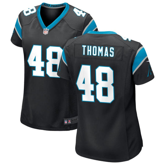 Jordan Thomas Carolina Panthers Nike Women's Game Jersey - Black
