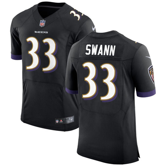 Jordan Swann Baltimore Ravens Nike Speed Machine Elite Jersey - Black