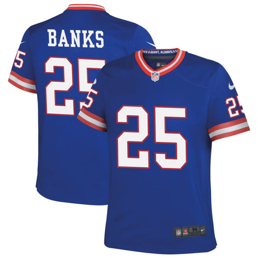 Deonte Banks New York Giants Nike Youth Classic Game Jersey - Royal