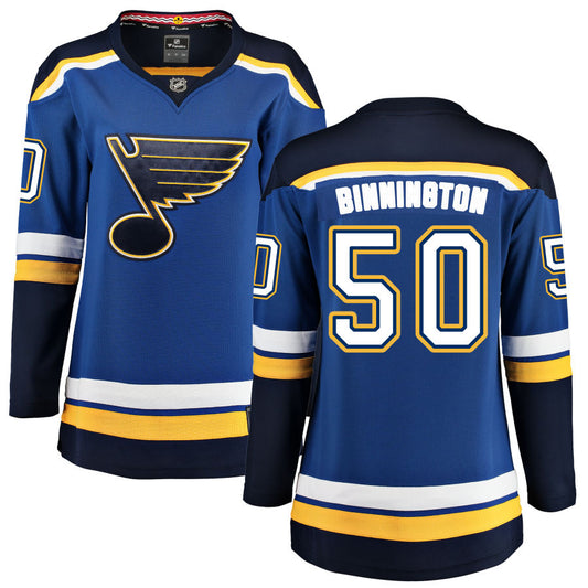Jordan Binnington St. Louis Blues Fanatics Branded Women's Home Breakaway Jersey - Blue