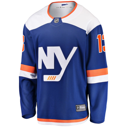 Men's Mathew Barzal Fanatics Islanders Alternate Breakaway Jersey - Blue