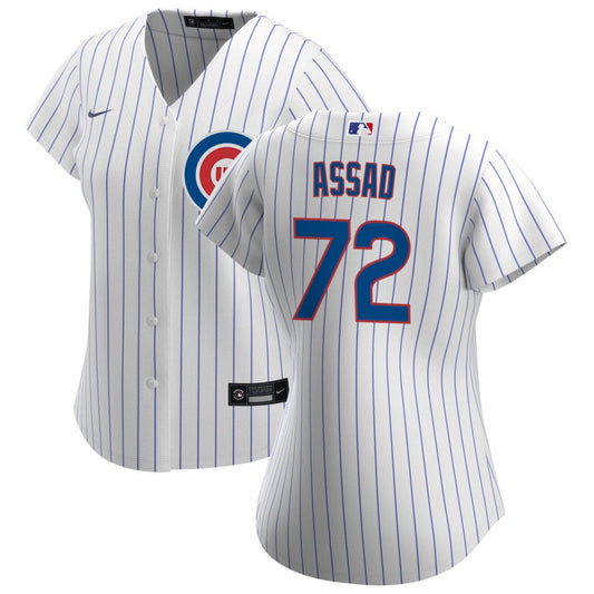 Javier Assad Chicago Cubs Nike Women's Home Replica Jersey - White