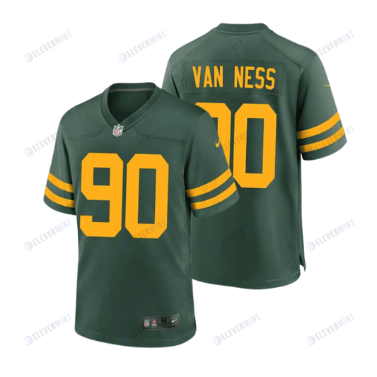 Lukas Van Ness 90 Green Bay Packers 50s Classic Men Game Jersey - Green & Gold