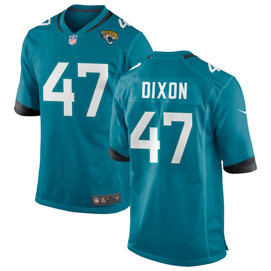 De'Shaan Dixon Jacksonville Jaguars Nike Alternate Game Jersey - Teal