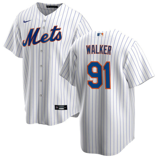 Josh Walker New York Mets Nike Home Replica Jersey - White