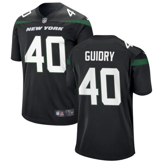 Javelin Guidry New York Jets Nike Alternate Game Jersey - Stealth Black