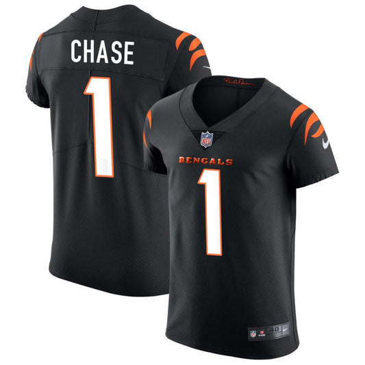 Ja'Marr Chase Cincinnati Bengals Nike Vapor Elite Jersey - Black