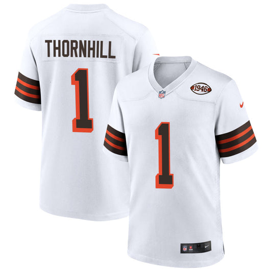 Juan Thornhill Cleveland Browns Nike 1946 Collection Alternate Jersey - White