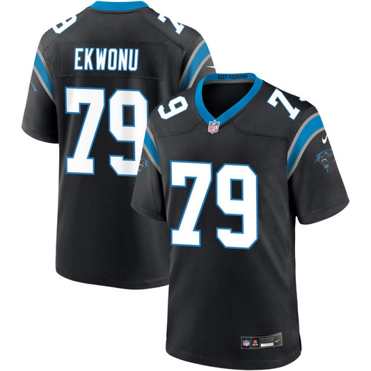 Ikem Ekwonu Carolina Panthers Nike Game Jersey - Black