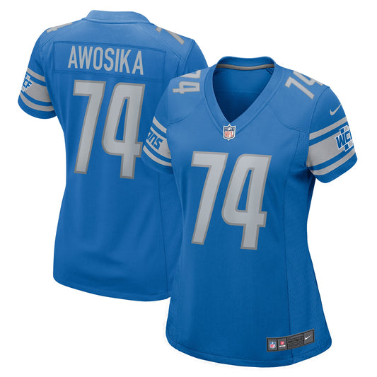 Kayode Awosika Detroit Lions Nike Women's Home Game Player Jersey - Blue