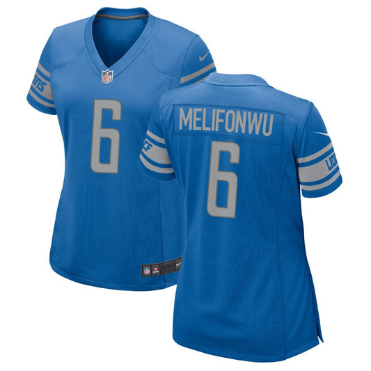 Ifeatu Melifonwu Detroit Lions Nike Women's Game Jersey - Blue