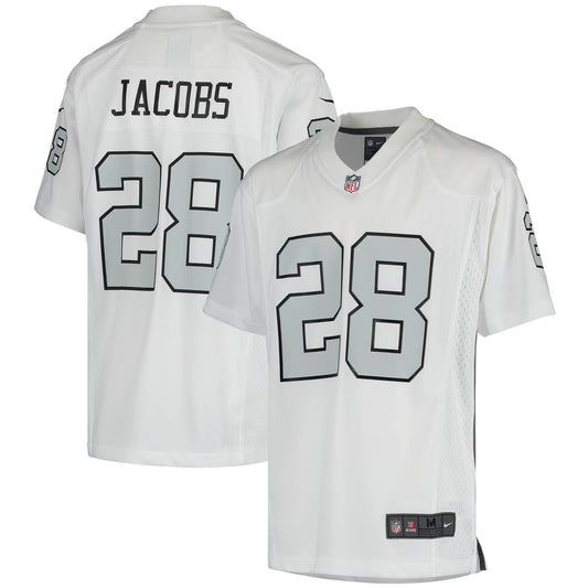 Josh Jacobs Las Vegas Raiders Nike Youth Color Rush Game Jersey - White