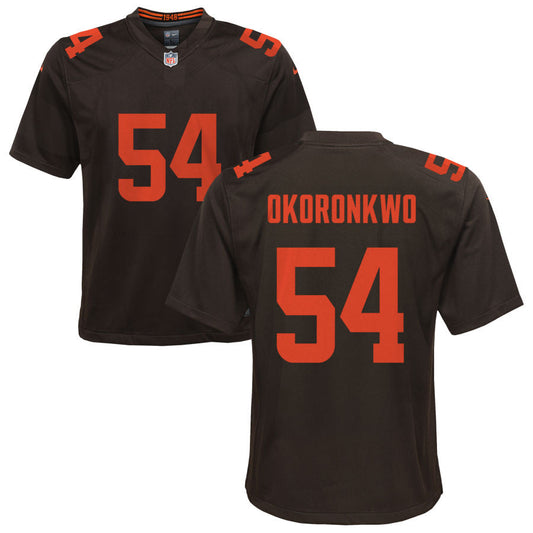 Ogbonnia Okoronkwo Cleveland Browns Nike Youth Alternate Game Jersey - Brown
