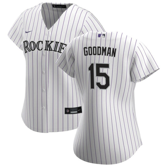 Hunter Goodman Colorado Rockies Nike Women's Home Replica Jersey - White