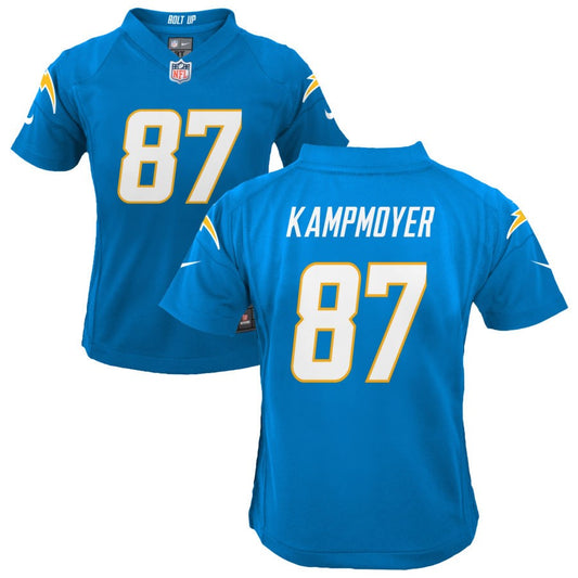 Hunter Kampmoyer Los Angeles Chargers Nike Youth Game Jersey - Powder Blue